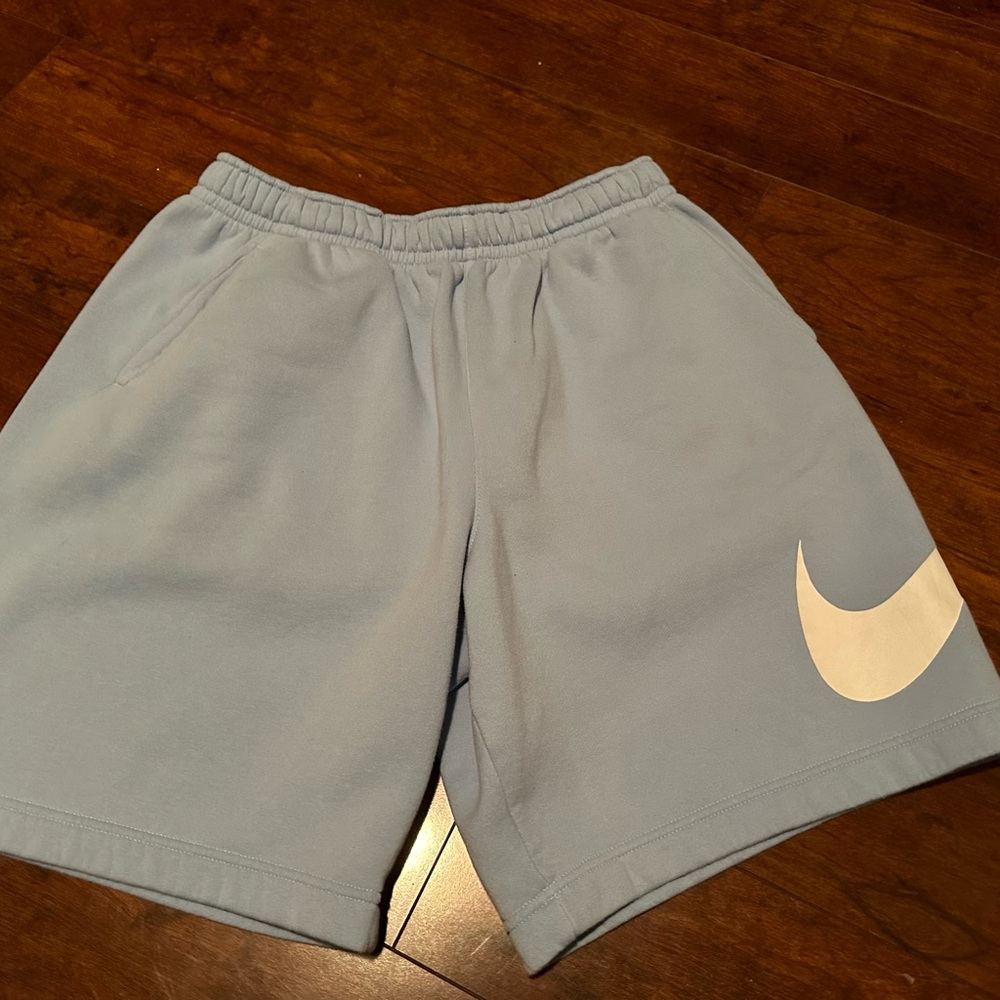 Nike big swoosh fleece shorts